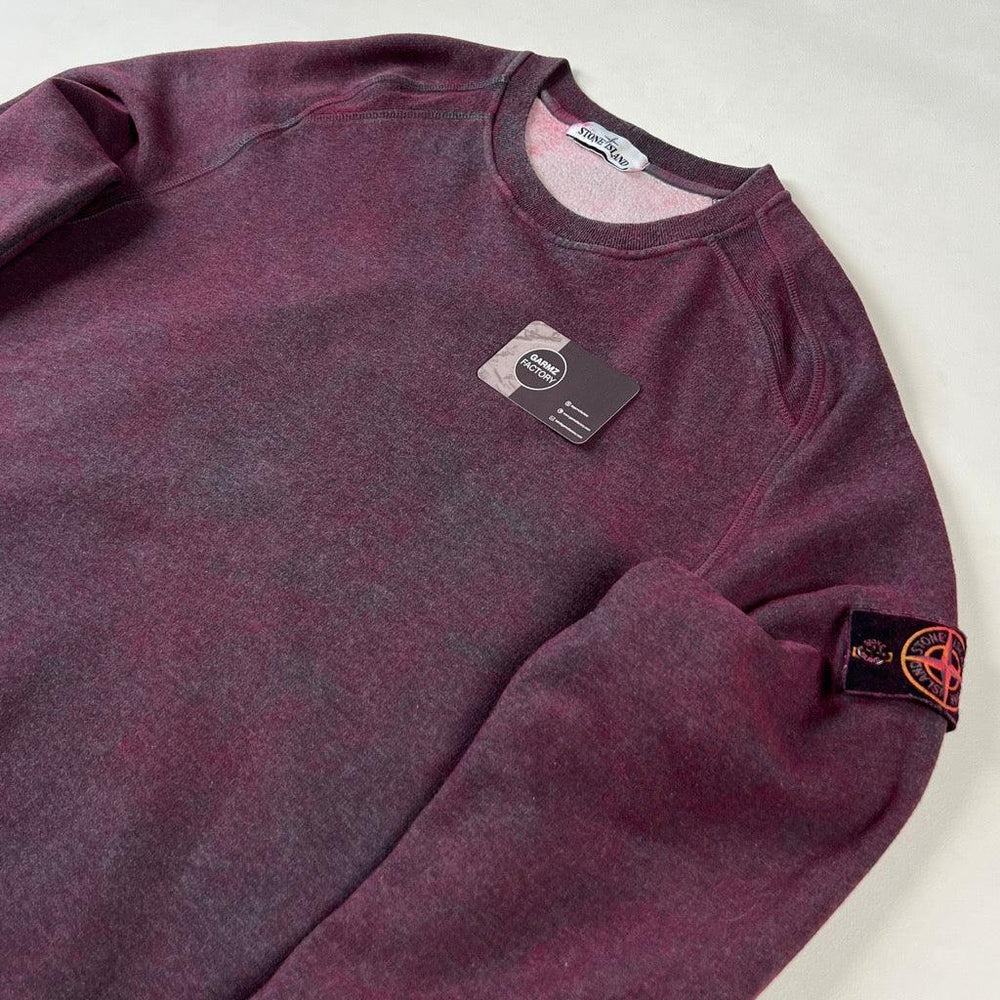 Stone Island Dust Colour Finish Sweatshirt Red – Garmz Factory