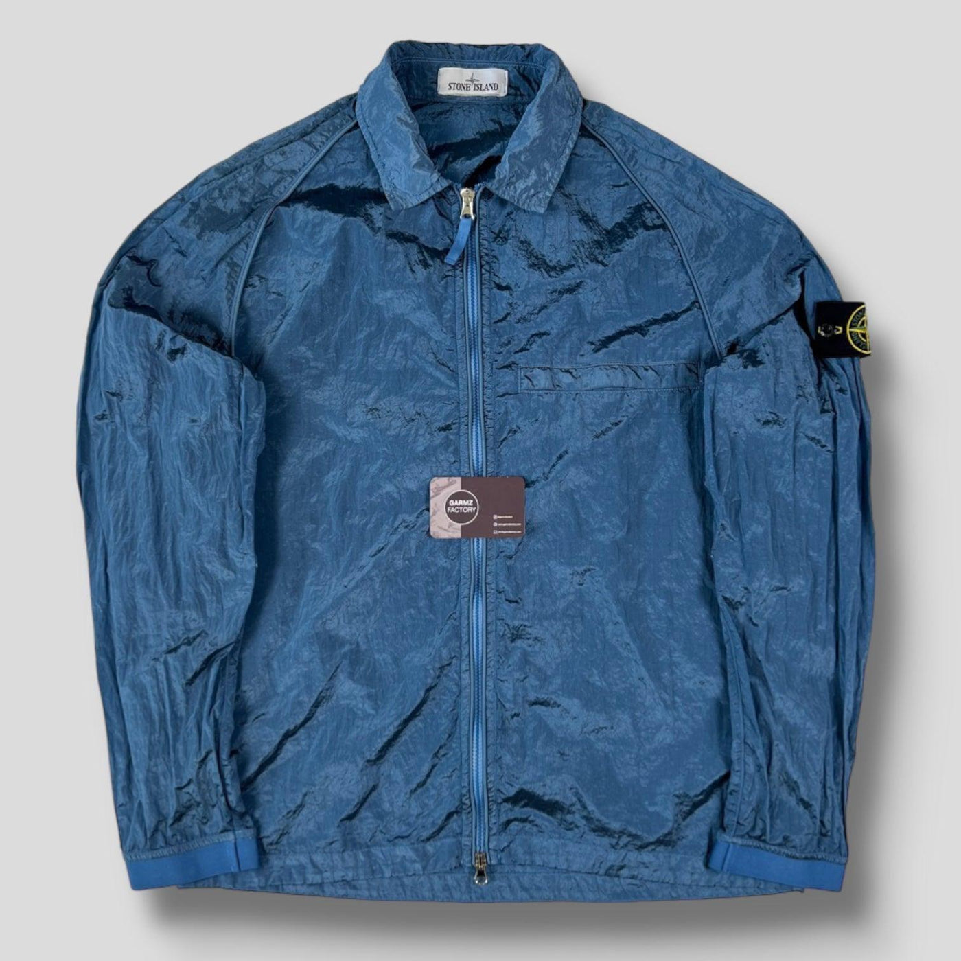 Stone Island Econyl Nylon Metal Overshirt Blue – Garmz Factory