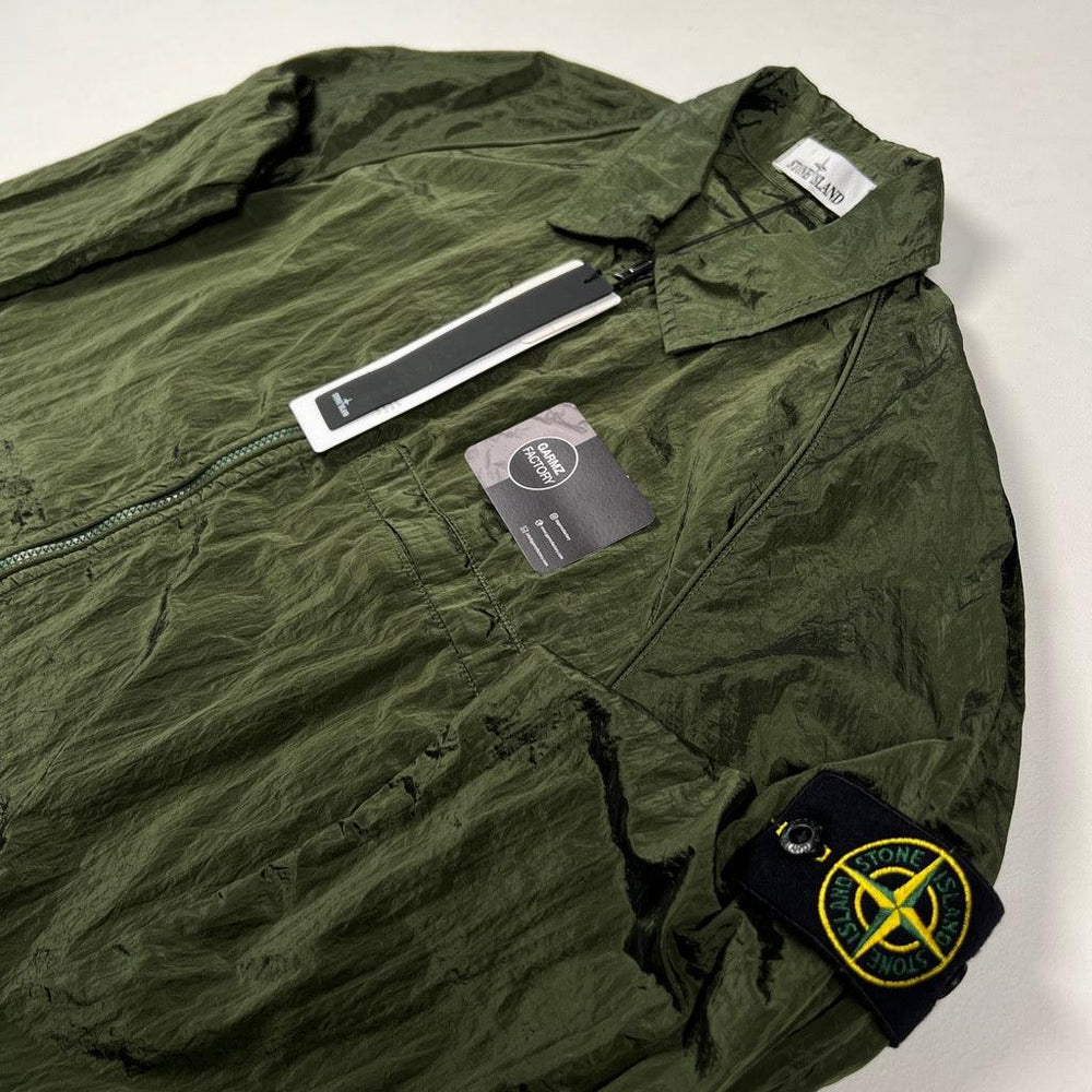 Stone Island Econyl Nylon Metal Overshirt Green – Garmz Factory