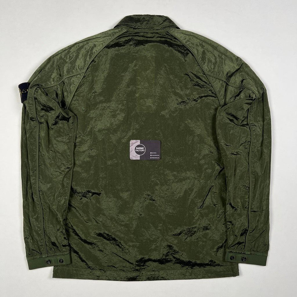 Stone Island Econyl Nylon Metal Overshirt Green – Garmz Factory