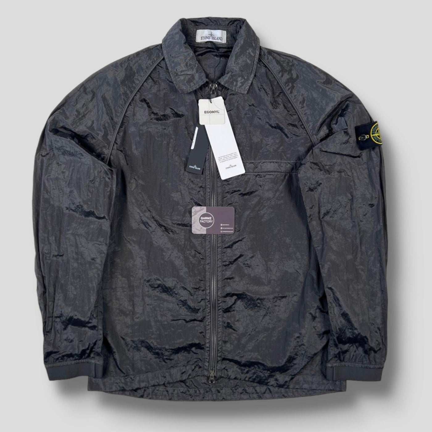 Stone Island Econyl Nylon Metal Overshirt Grey – Garmz Factory