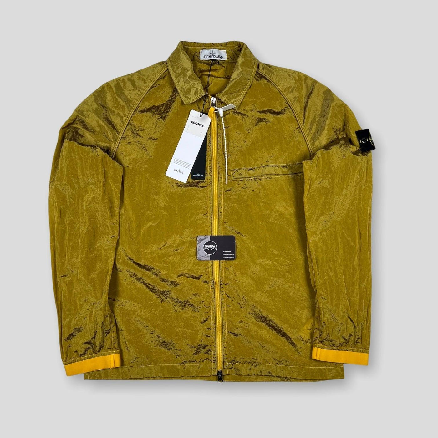 Stone Island Econyl Nylon Metal Overshirt Yellow – Garmz Factory