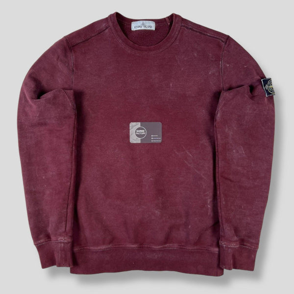 Stone Island Frost Crewneck Sweatshirt Burgundy – Garmz Factory Stone Island Frost Crewneck Sweatshirt Burgundy – Garmz Factory