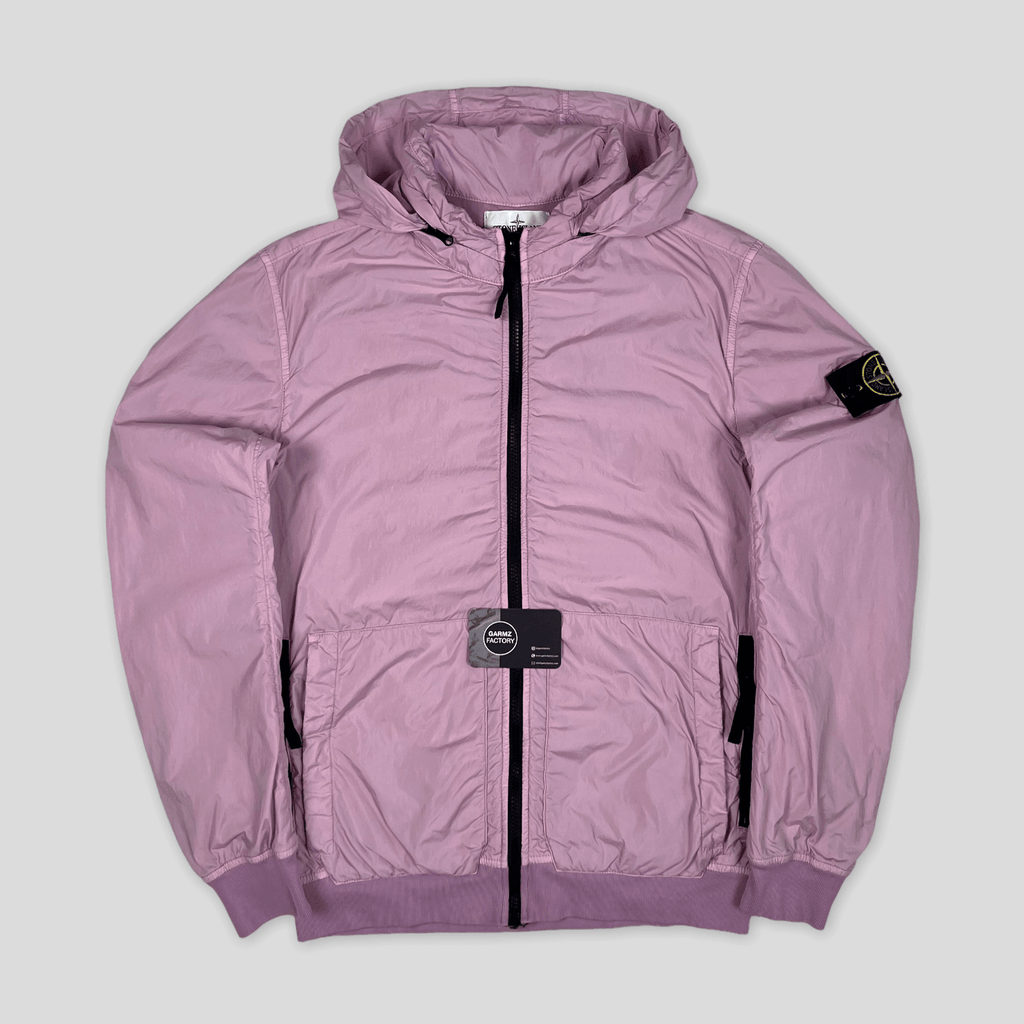 Stone Island Garment Dyed Crinkle Reps Jacket Pink Garmz Factory