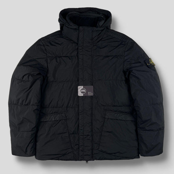 ジャケット・アウター GARMENT DYED CRINKLE REPS NY DOWN M Stone Island Garment Dyed Crinkle Reps NY Down Jacket Black