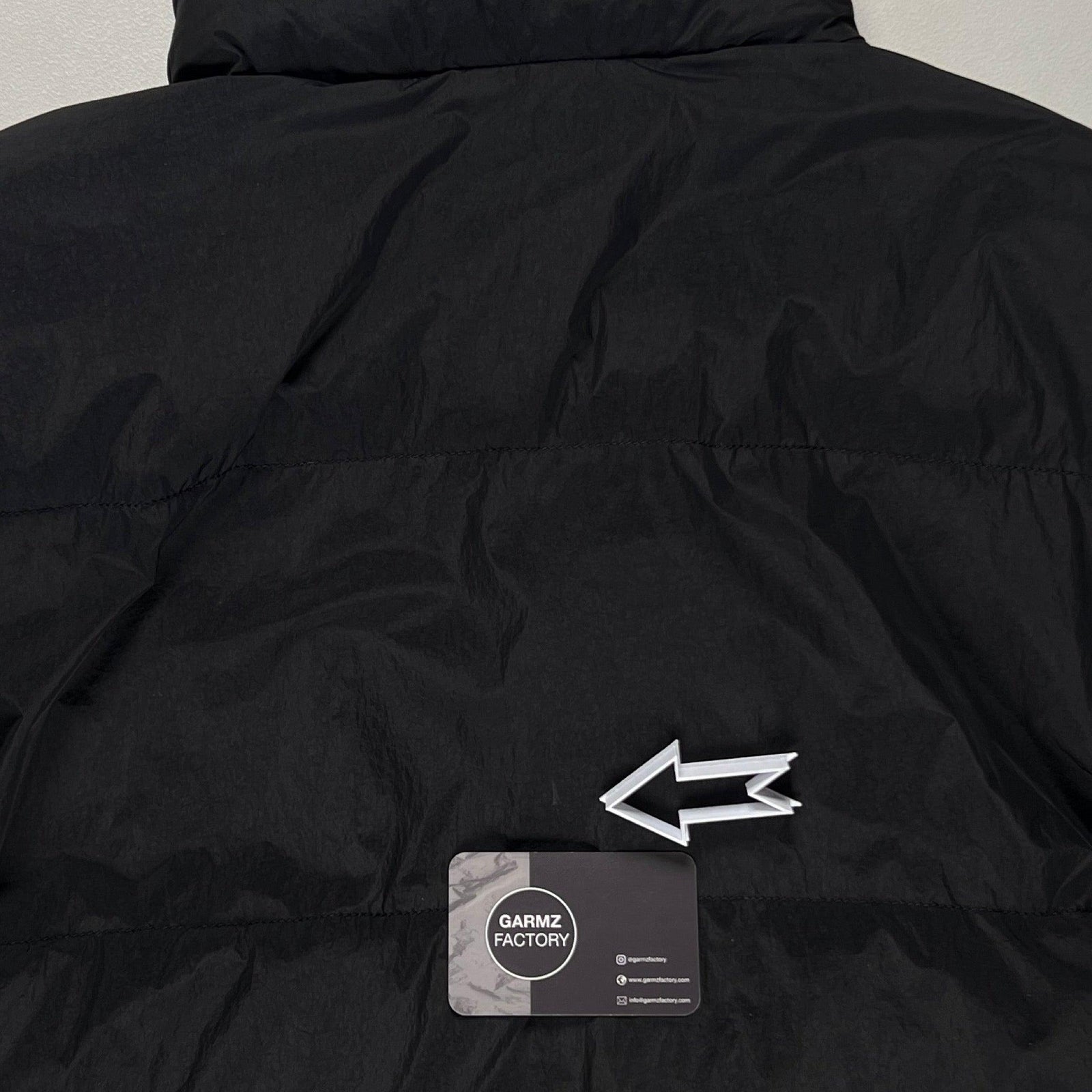 Stone Island Garment Dyed Crinkle Reps NY Down Jacket Black