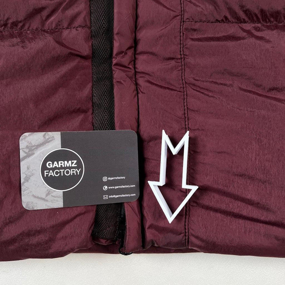 Stone Island Garment Dyed Crinkle Reps NY Down Jacket Burgundy