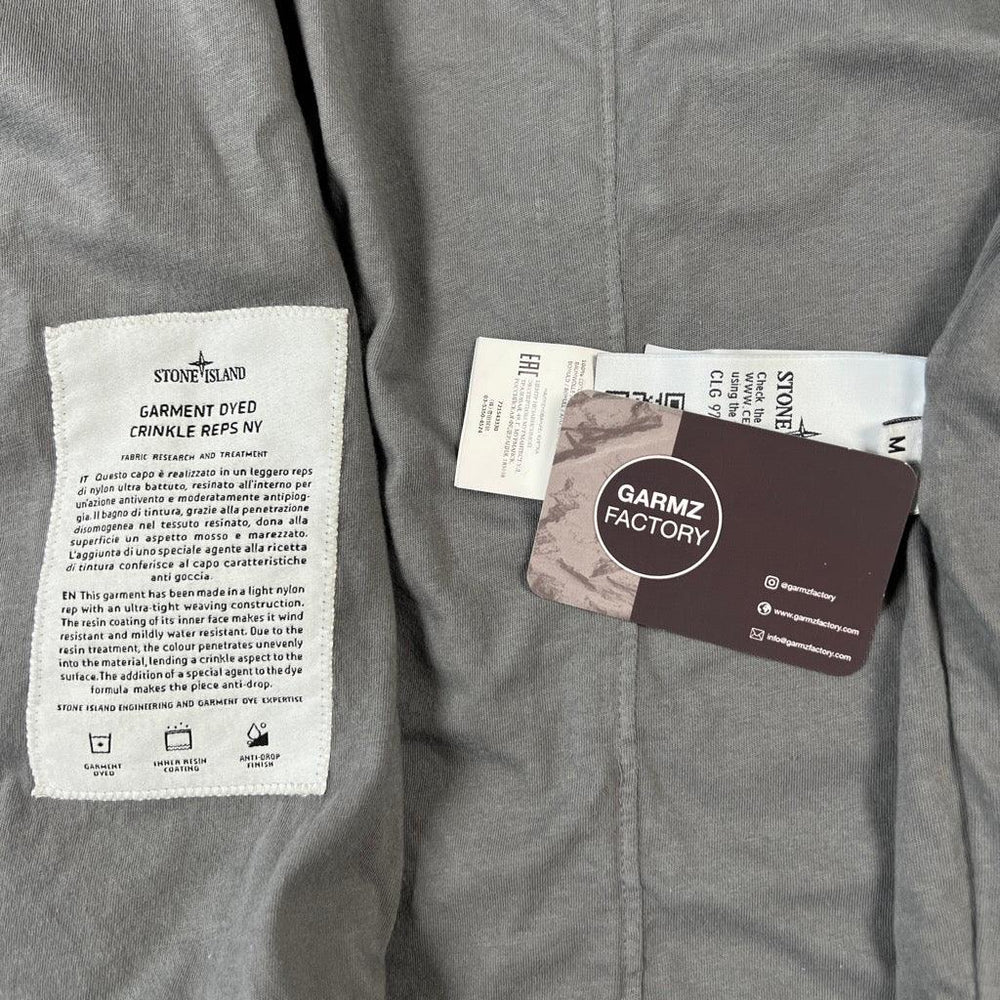 Stone Island Garment Dyed Crinkle Reps NY Jacket Grey