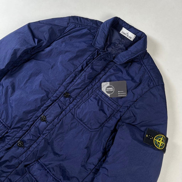Stone Island - Garment Dyed Crinkle Reps NY Padded Jacket Blue