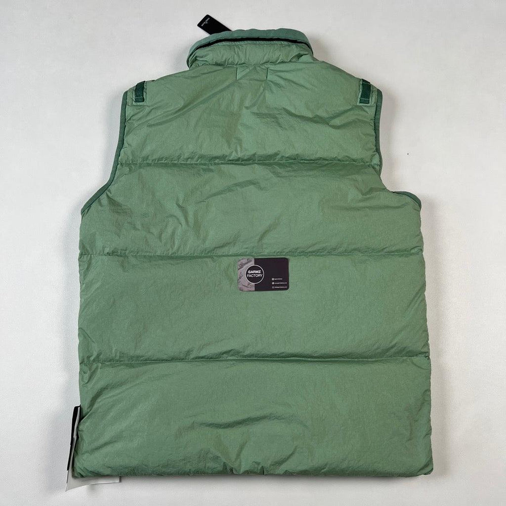 Stone Island Garment Dyed Crinkle Reps R-NY Down Gilet Green