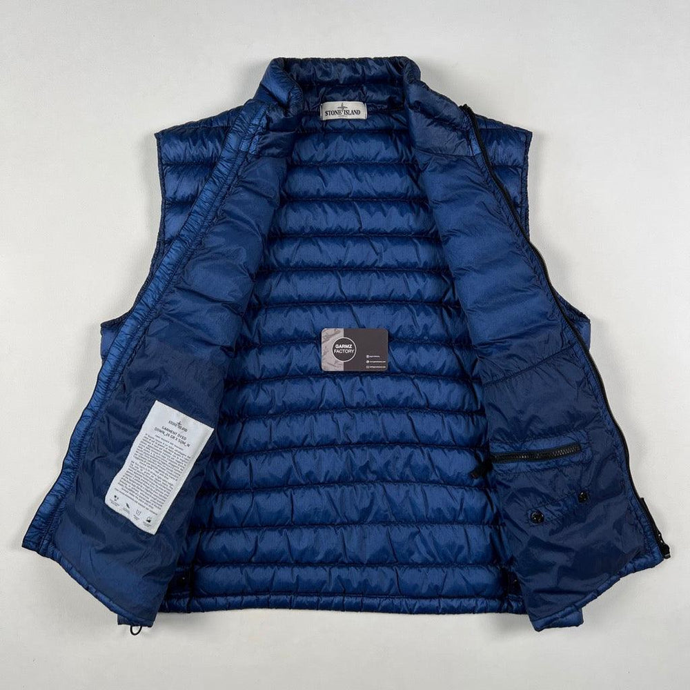 Stone Island Garment Dyed Down Gilet Blue – Garmz Factory