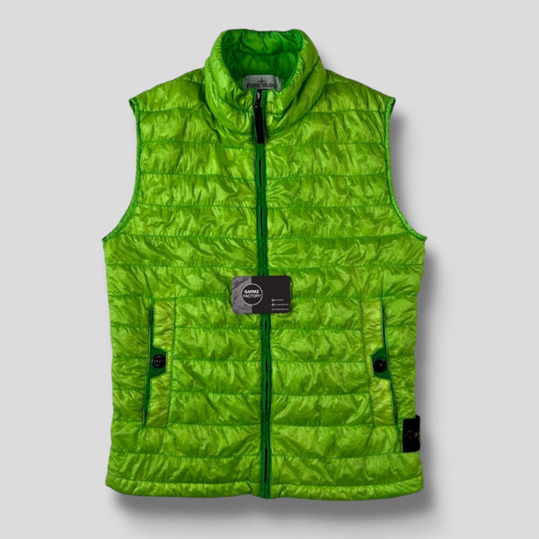 Stone Island - Garment Dyed Down Gilet Green