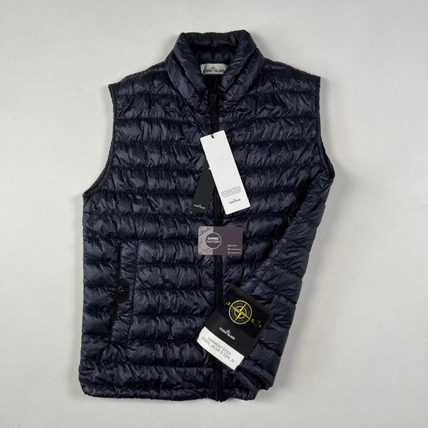 Stone Island - Garment Dyed Down Gilet Navy