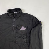 Stone Island - Garment Dyed Half Zip Overshirt Black