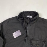 Stone Island - Garment Dyed Half Zip Overshirt Black