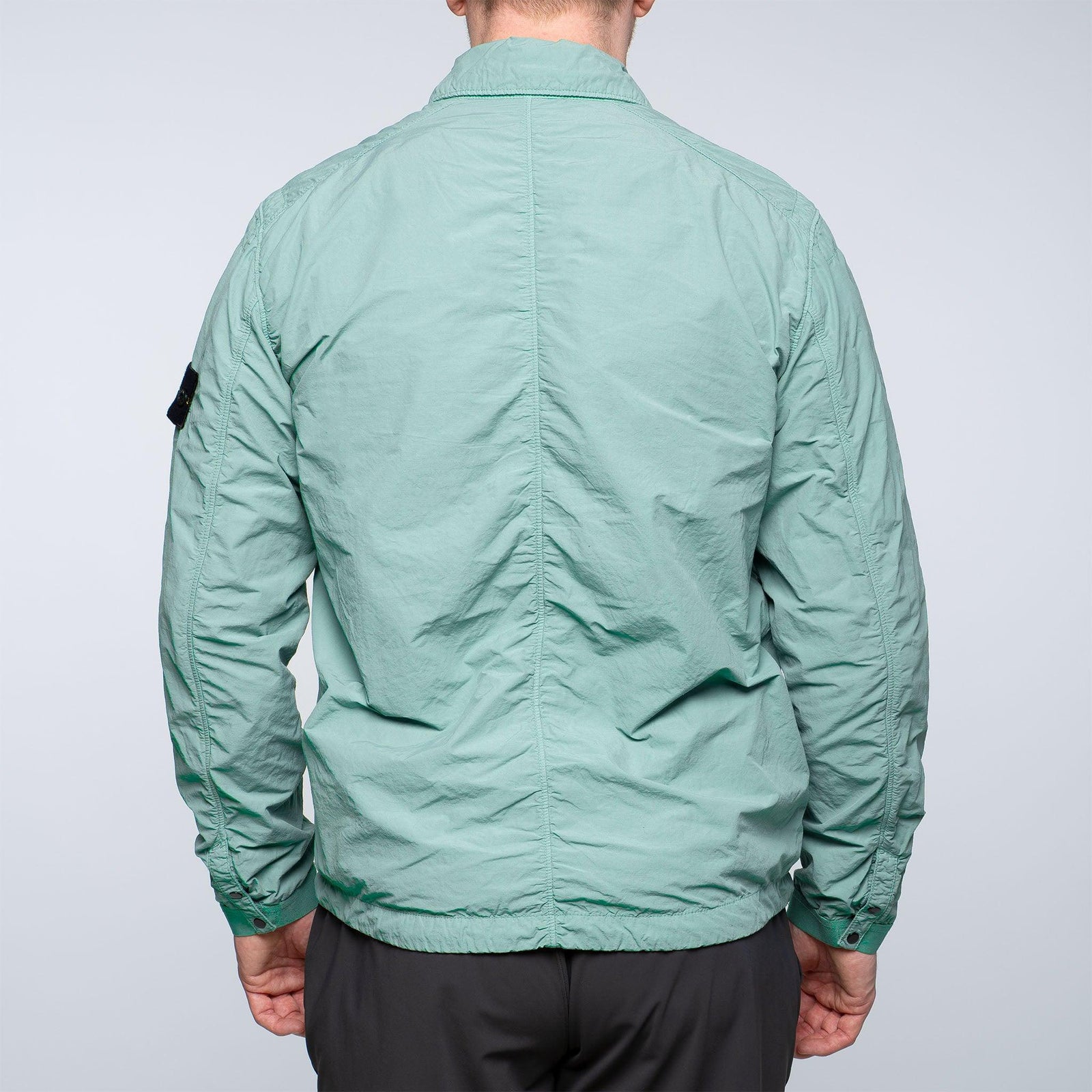 Stone Island Garment Dyed Naslan Light Overshirt Green
