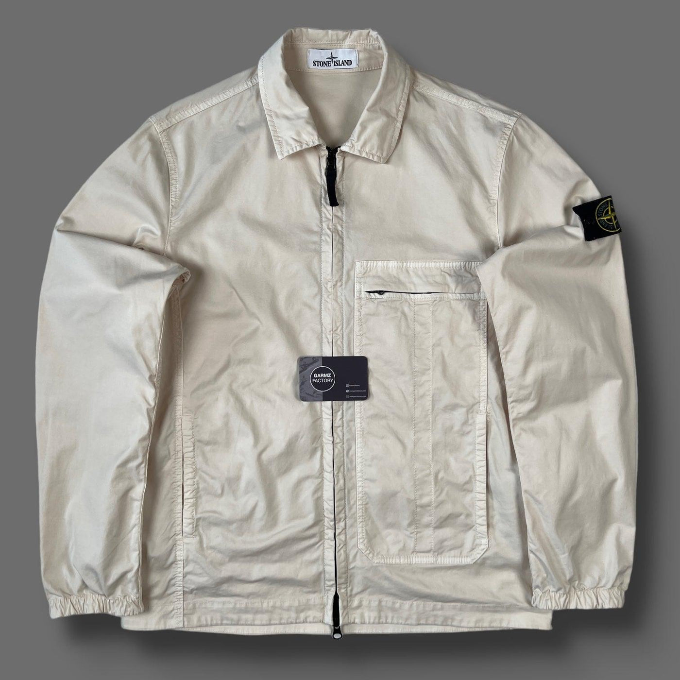 Stone Island Garment Dyed Overshirt Beige – Garmz Factory