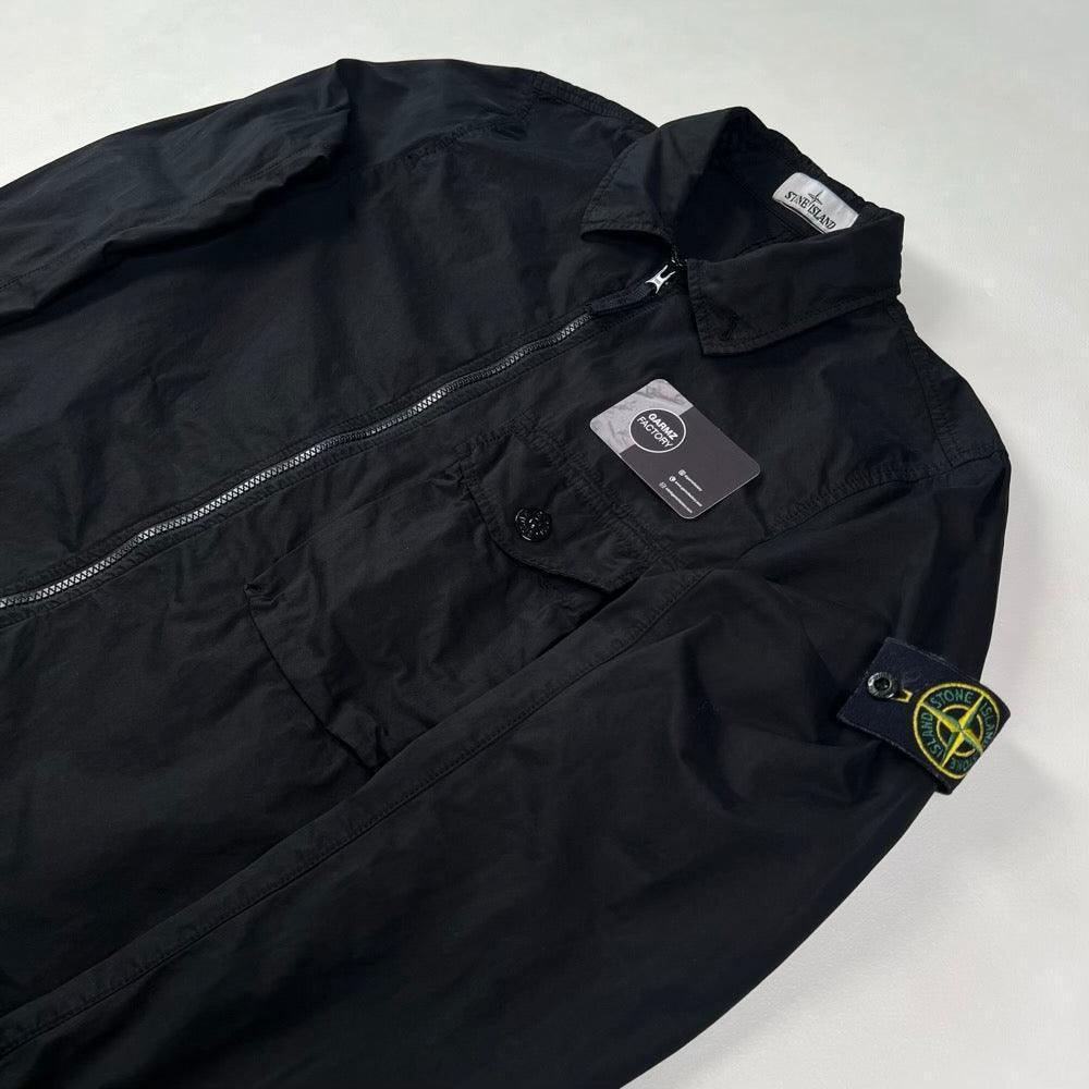 Stone Island Garment Dyed Overshirt Black – Garmz Factory