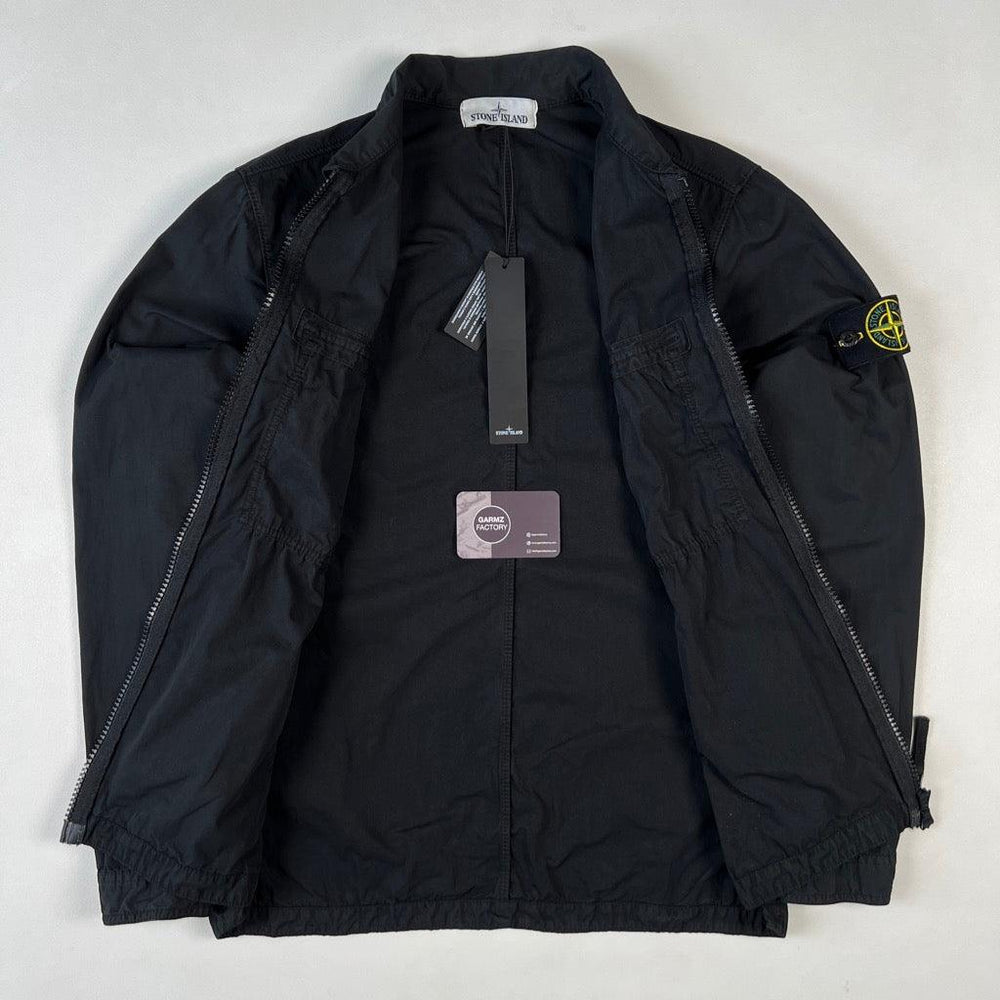 Stone Island Garment Dyed Overshirt Black – Garmz Factory