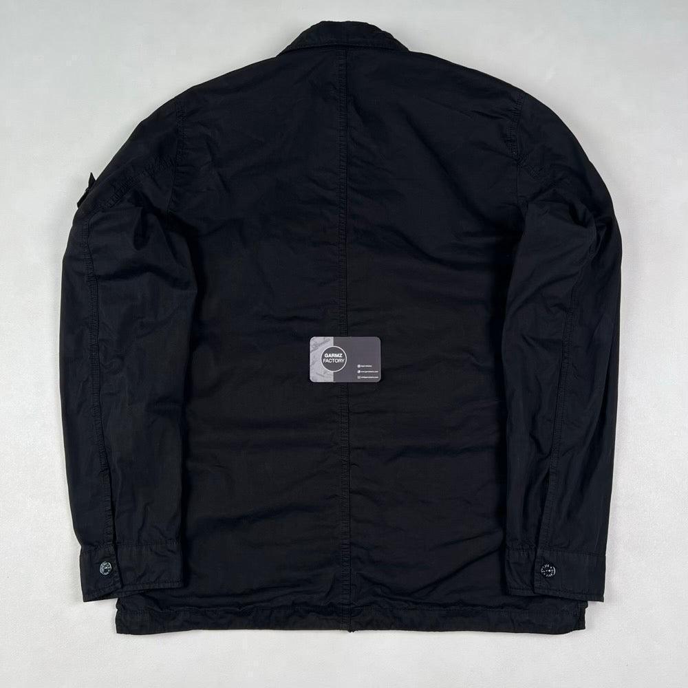 Stone Island Garment Dyed Overshirt Black – Garmz Factory