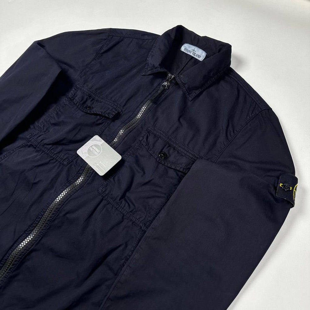 ジャケット・アウター STONE  Garment Dyed Overshirt 05AW STONE ISLAND】103WN GARMENT DYED ZIP OVERSHIRT GREY - 24FW