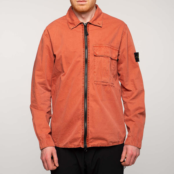 Stone Island - Garment Dyed Overshirt Rust