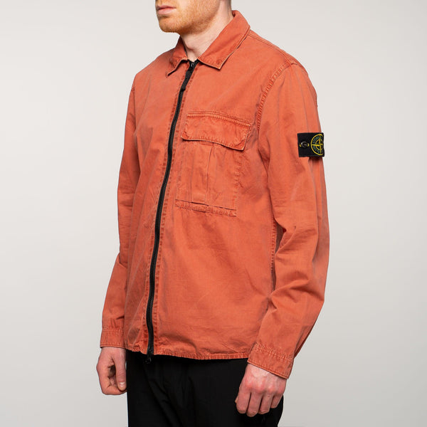 Stone Island - Garment Dyed Overshirt Rust