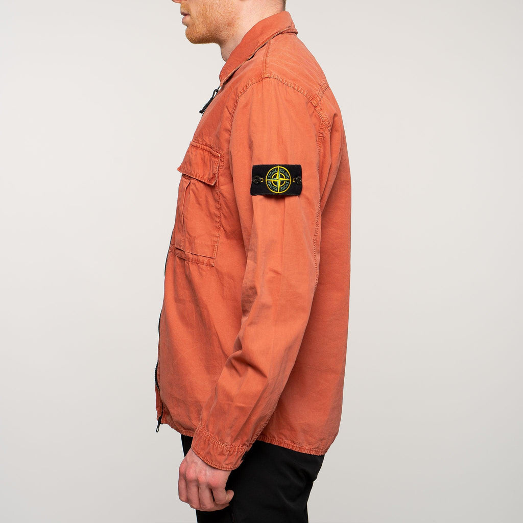 Garment Dyed Overshirt Rust