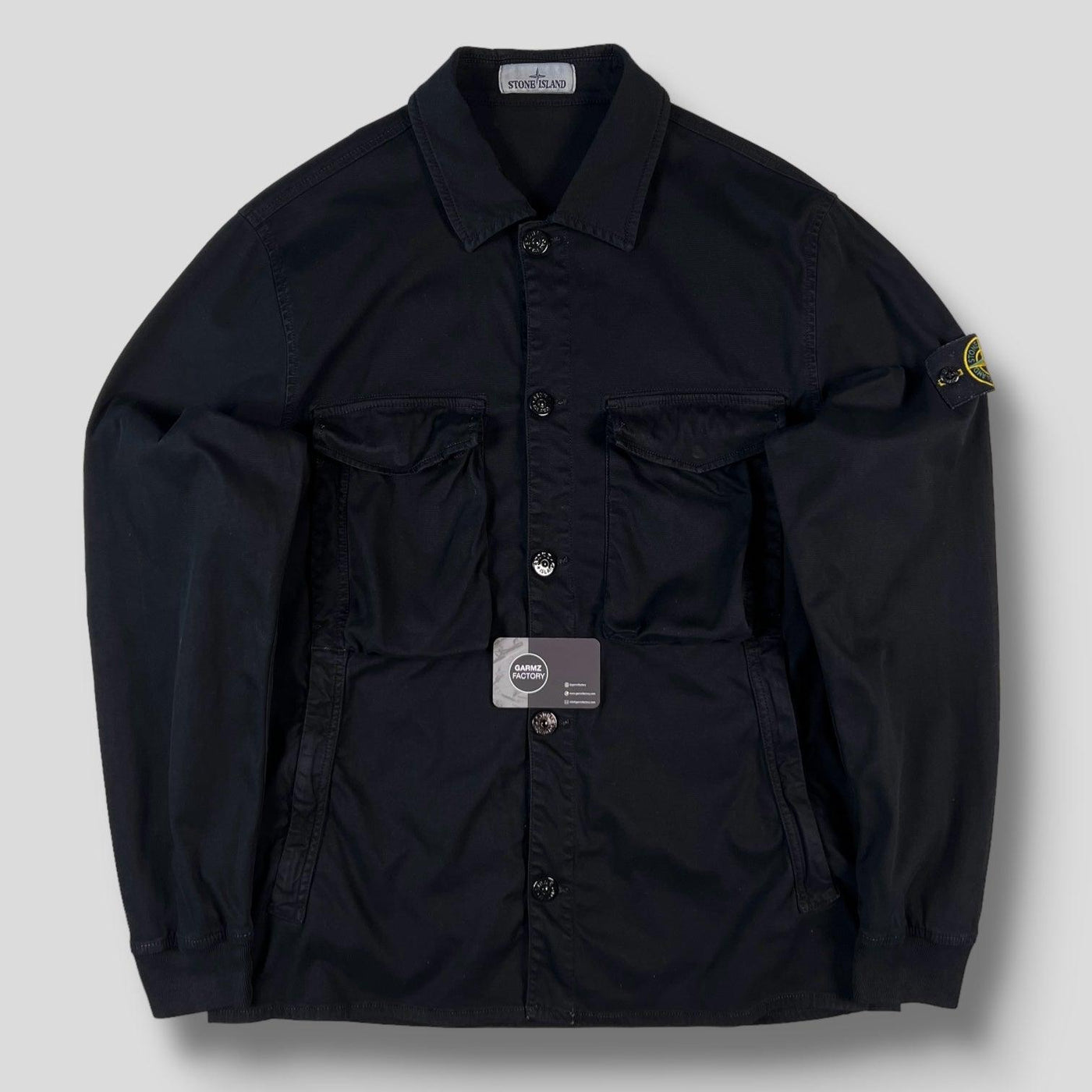 Clothing Black Stone Island Overshirt Jacket Stone Island Garment
