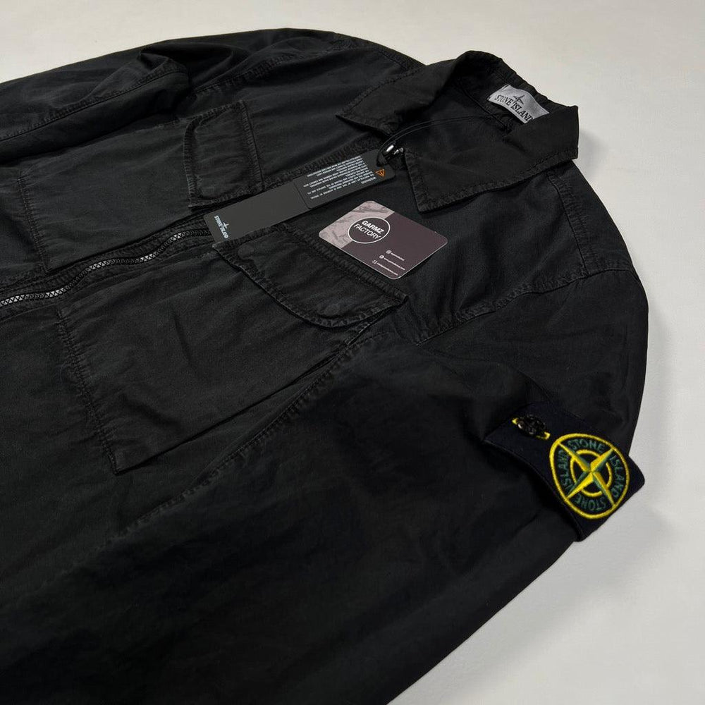 Stone Island Garment Dyed Wash Overshirt Black – Garmz Factory