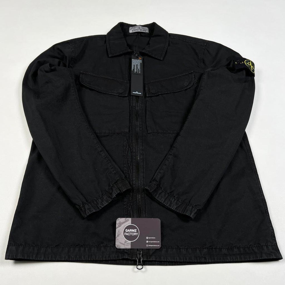 Stone Island Garment Dyed Wash Overshirt Black – Garmz Factory
