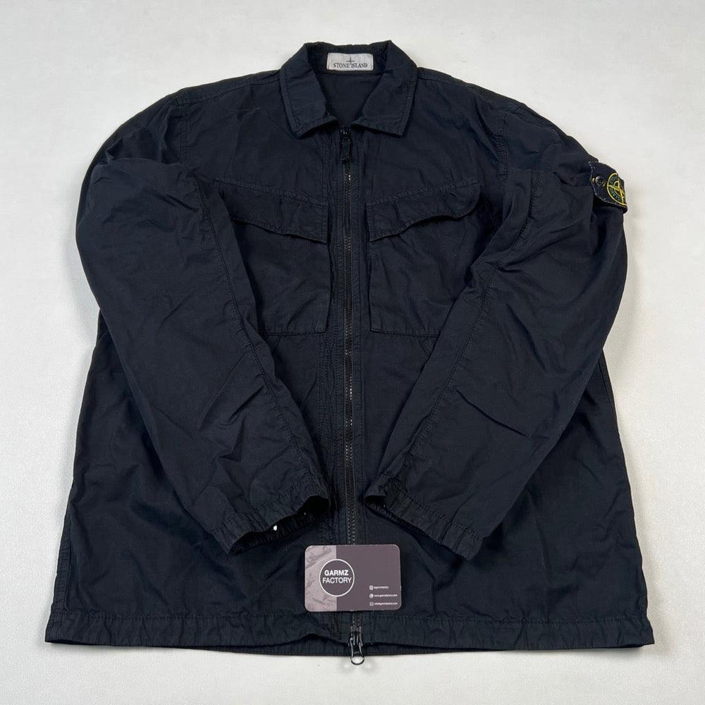 Stone Island Garment Dyed Wash Overshirt Black – Garmz Factory