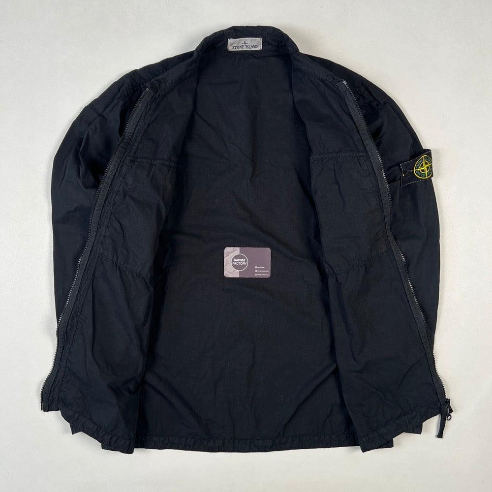 Stone Island Garment Dyed Wash Overshirt Black – Garmz Factory