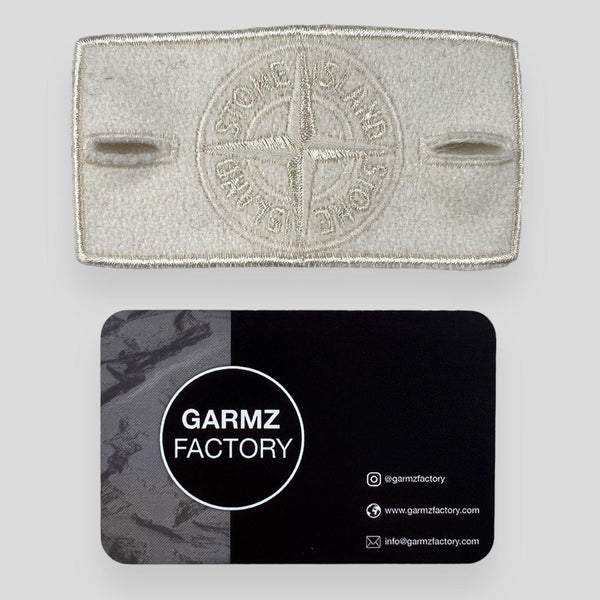 Stone Island Ghost Piece Badge White – Garmz Factory