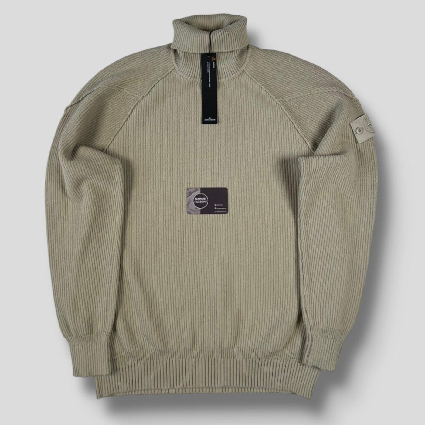 Stone Island Ghost Roll Neck Jumper Cream – Garmz Factory