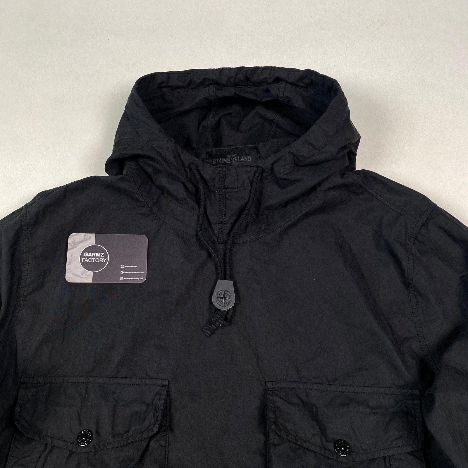 Stone Island Ghost Smock Pullover Black – Garmz Factory