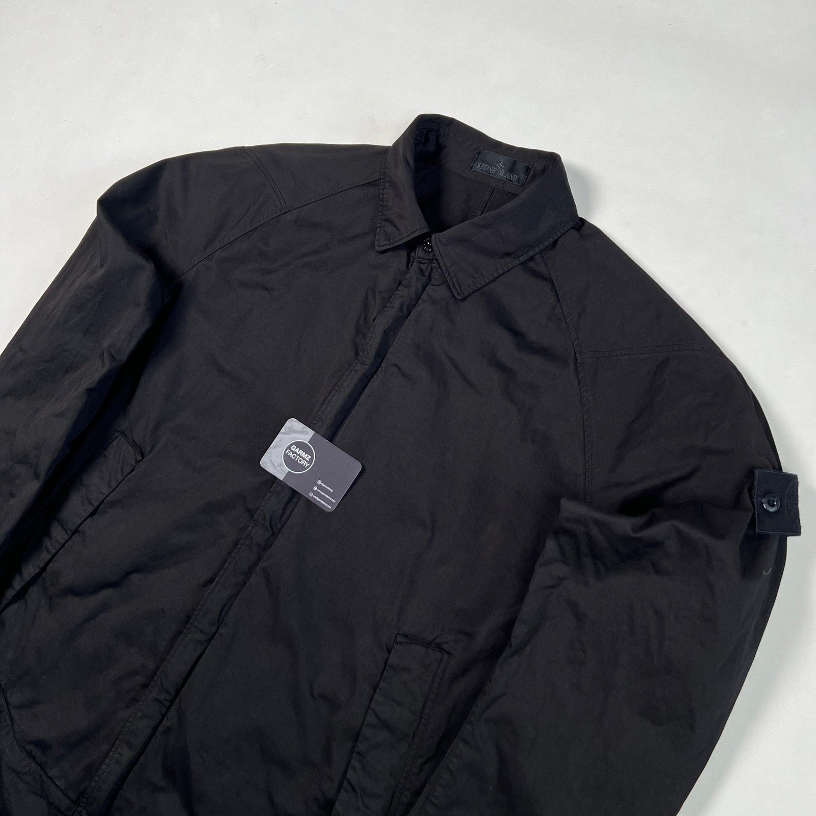 Stone Island Ghost Zip Overshirt Black – Garmz Factory