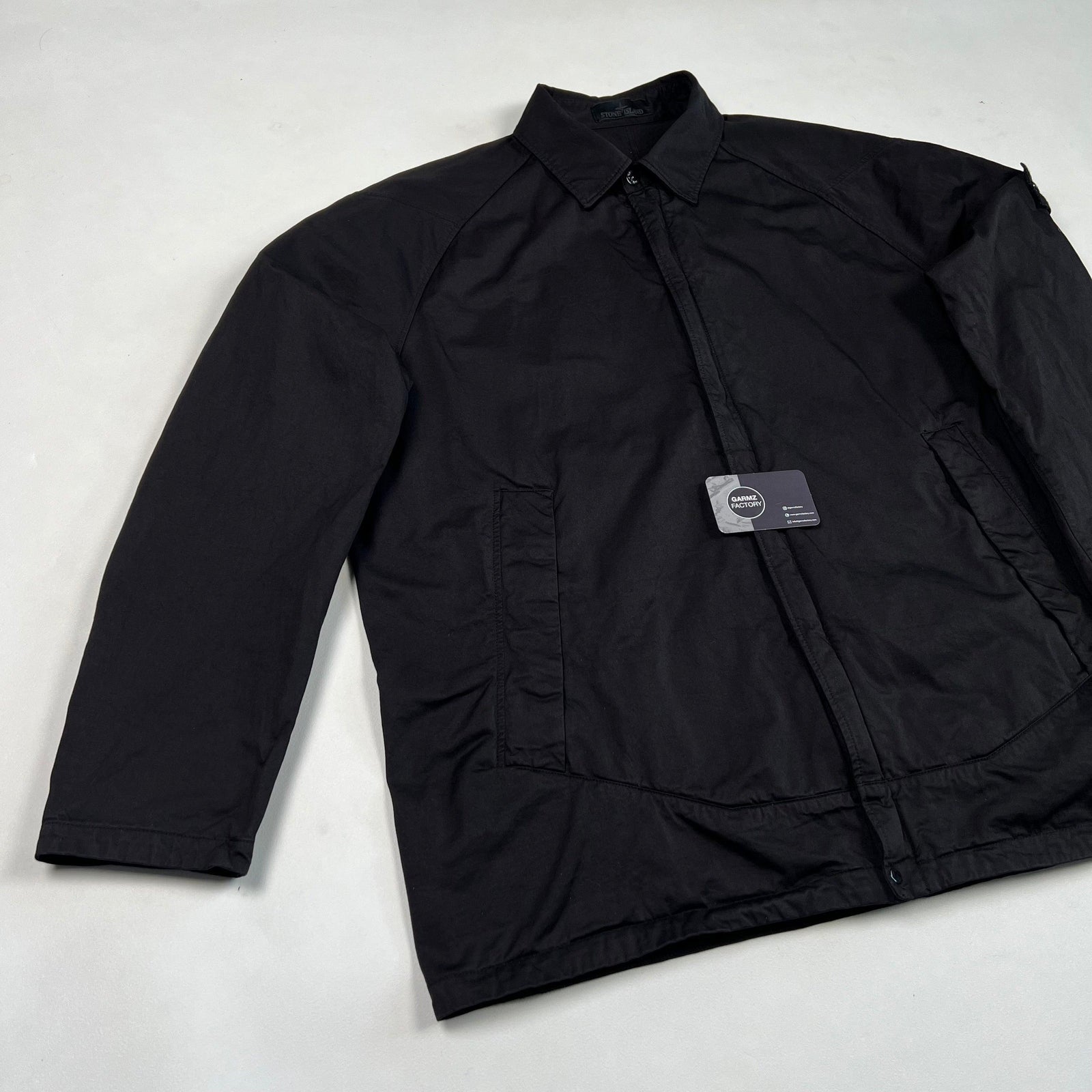 Stone Island Ghost Zip Overshirt Black – Garmz Factory