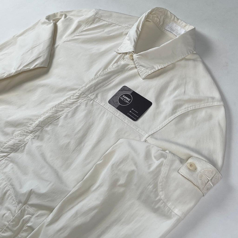 Stone Island Ghost Zip Overshirt White – Garmz Factory