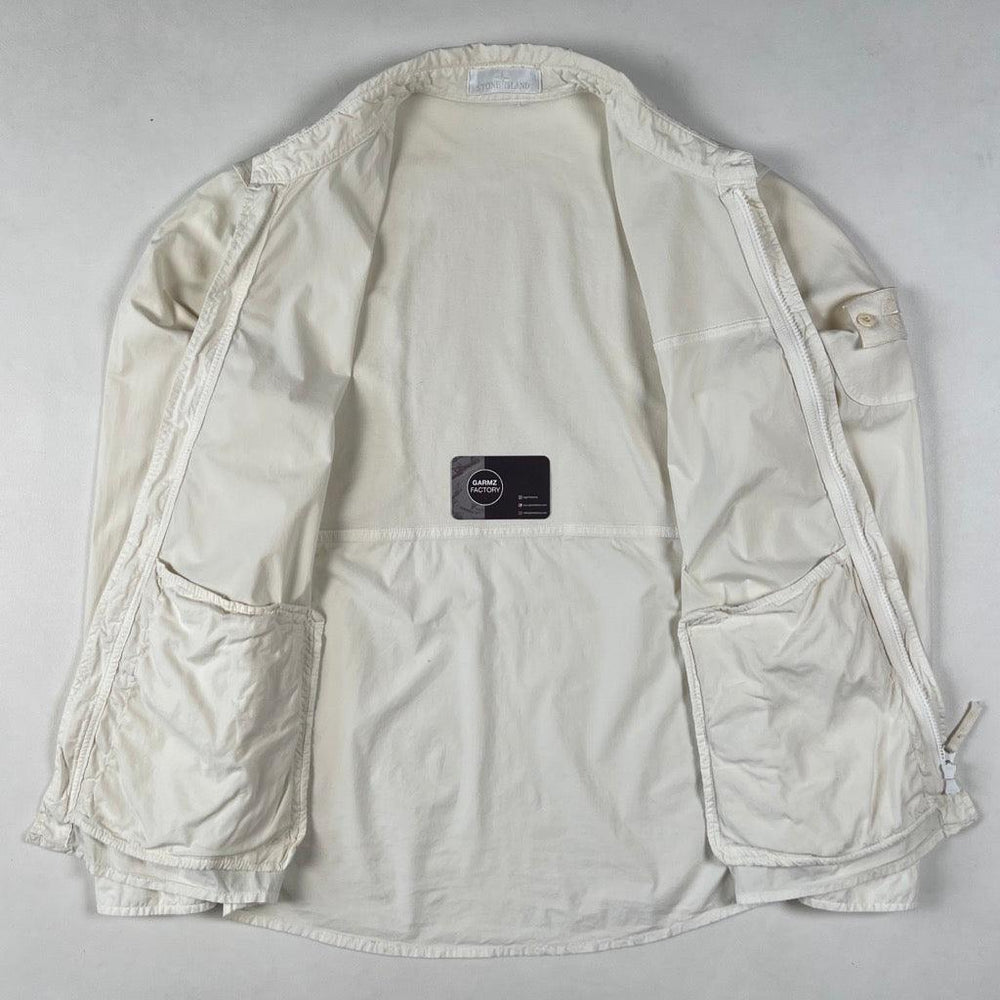 Stone Island Ghost Zip Overshirt White – Garmz Factory