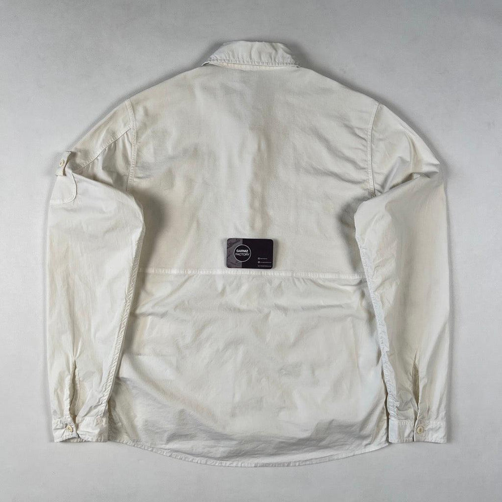 Stone Island Ghost Zip Overshirt White – Garmz Factory