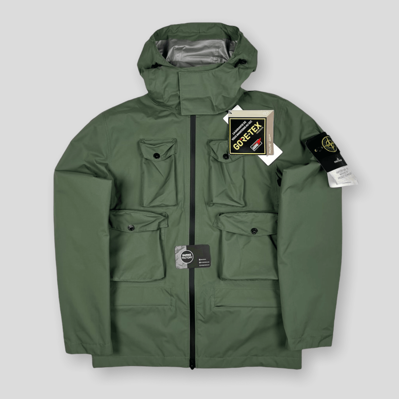 Stone Island Gore-Tex Packable Ripstop Field Jacket Khaki Stone Island Gore-Tex Packable Ripstop Field Jacket Khaki