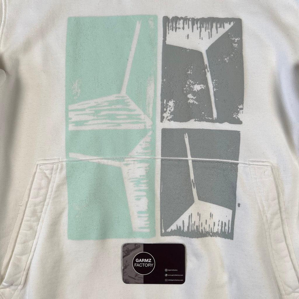 Stone Island Graphic Print Hooded Sweatshirt White – Garmz