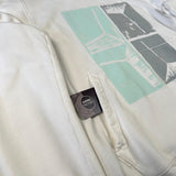 Stone Island - Graphic Print Hooded Sweatshirt White