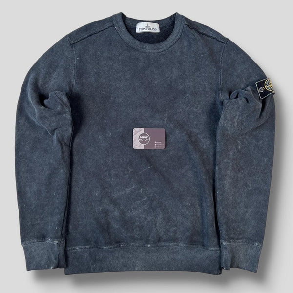 Stone Island Hand Corrosion Sweatshirt Blue – Garmz Factory