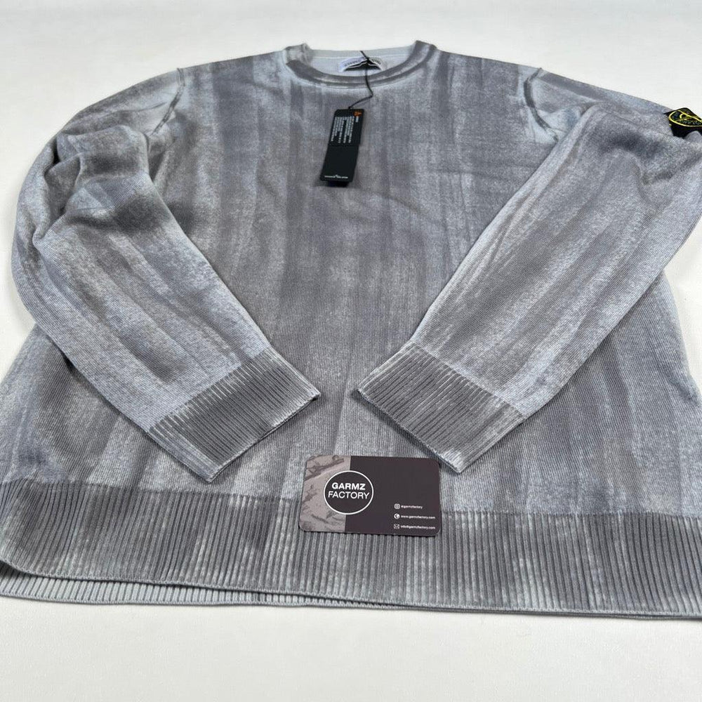 Stone Island Hand Sprayed Knit Jumper Grey – Garmz Factory