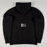 Stone Island - Hooded Button Sweatshirt Black