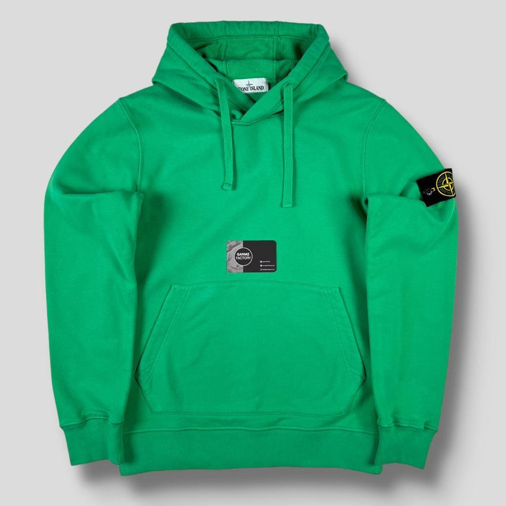 Green stone island hoodie outlet