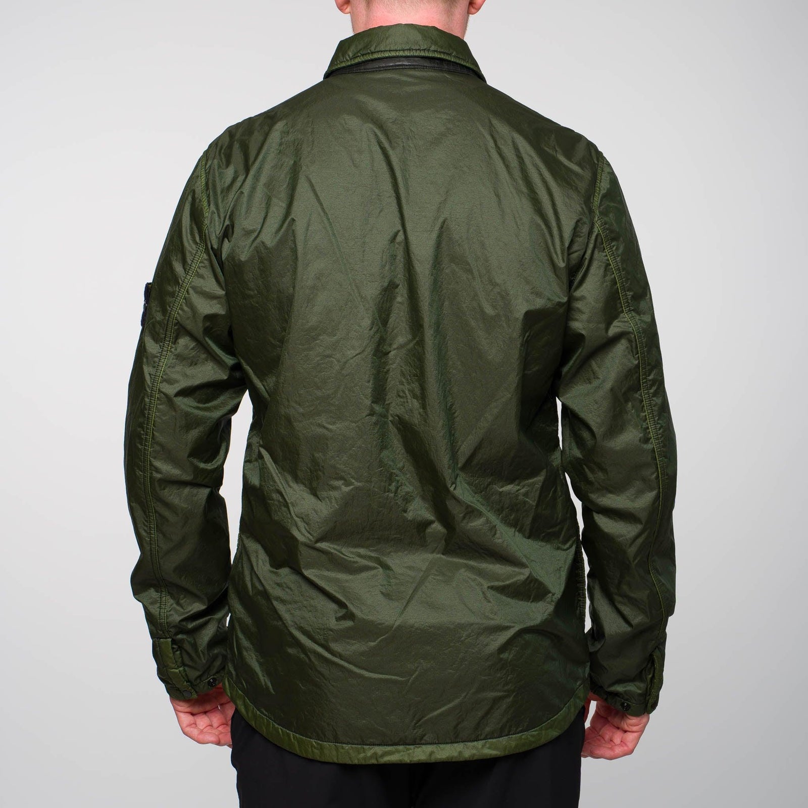 Stone Island Lamy Flock Patch Pocket Overshirt Green – Garmz Stone Island Lamy Flock Patch Pocket Overshirt Green – Garmz