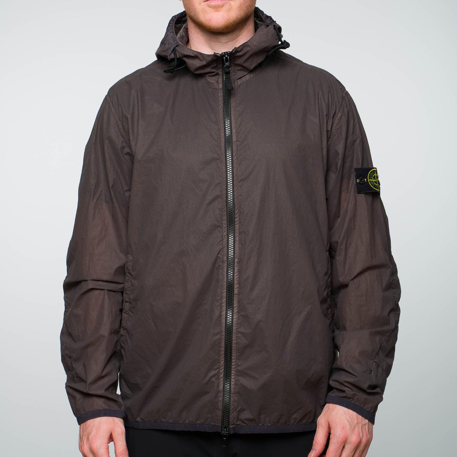 Stone Lamy Velour Stone Island Lamy Velour Zip Hooded Shell